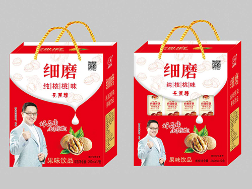 細磨核桃味無(wú)蔗糖果味飲品禮盒