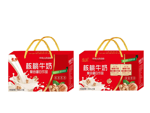 核桃牛奶復合蛋白飲品大開(kāi)窗禮盒